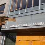 Hovedindgang på Arkitektskolen Aarhus