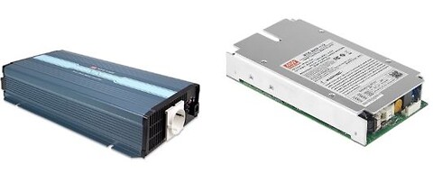 DC/AC Inverter med Sinus udgang -- Power Technic - NTS-750 og NTS-250P Invertere fra MEAN WELL. Forhandler er Power Technic. Ring 70 208 210