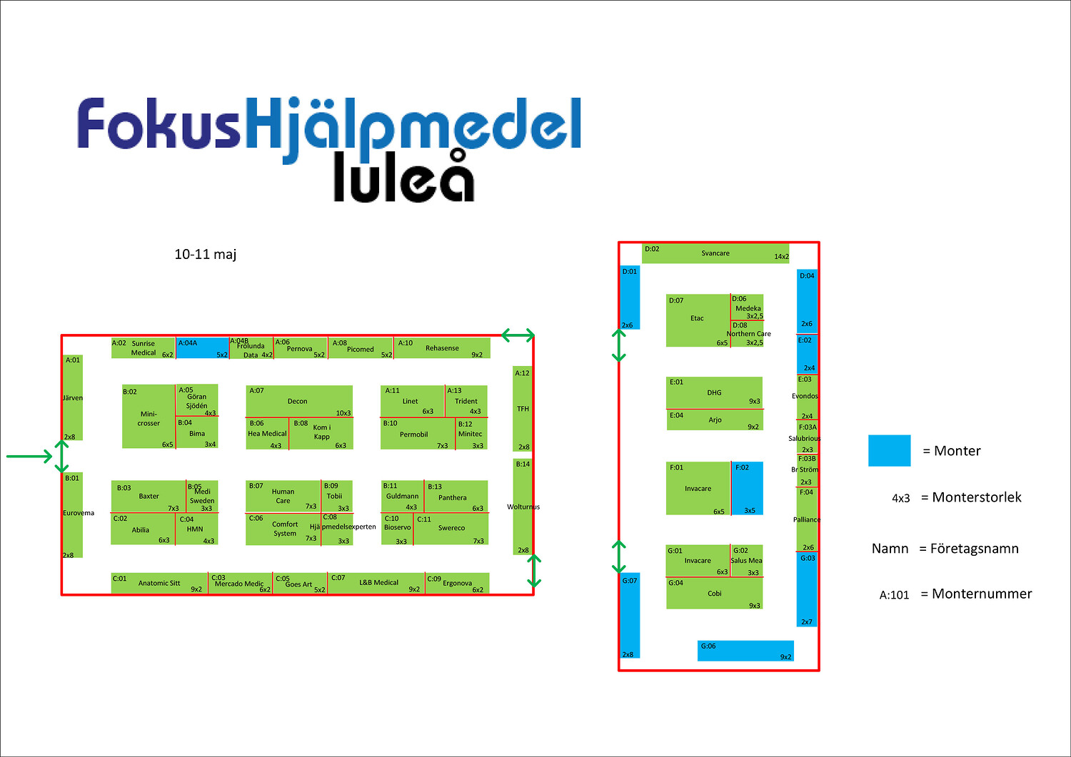 Luleå hall overview