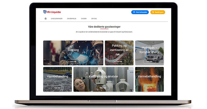 Air Liquide Norway har nytt nettside