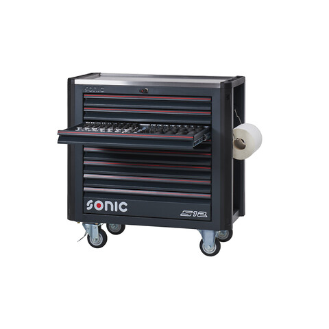 Sonic NEXT værktøjsvogn S12 inkl. 497 stk. værktøj - Sonic kvalitets værkstedsvogn NEXT S12