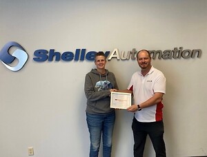 Staccato Technologies Dsitributor of the year 2022 Shelley Automation