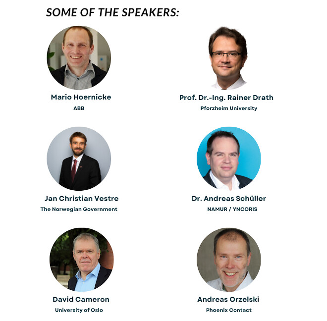 Some of the speakers at Digitalization in the Automation Domain 2023