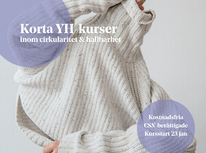 Kurser i hållbarhet och cirkularitet vid Nordiska Textilakademin