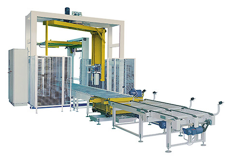 Unitech - Fuldautomatisk omvikler, Omvikler, Uniwrap, Palleomviklere, Palleomvikling, Produktionslinje, Emballeringsudstyr