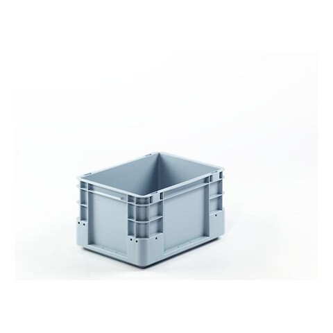 S-kasse 400x300x220 mm u/hå.hul - grå (u/holder)