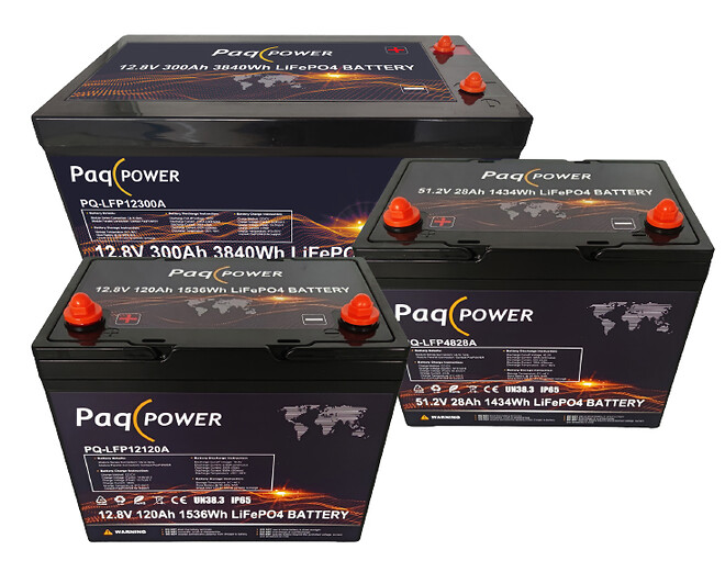 PaqPOWER lifePO4 batterier