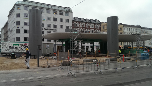 Trafikknudepunktet Nørreport i København bygges om frem til 2015.