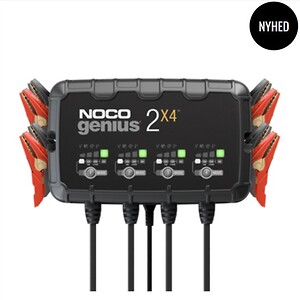 NOCO Genius 2X4 - 8 Amp. - Batterioplader til 6V og 12V 4000mA
