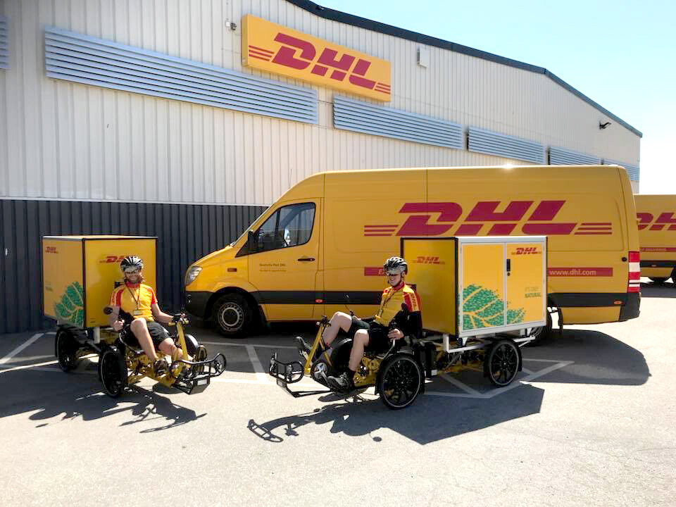 DHL utökar sina leveranser med cykel