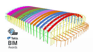 Konstruktionsdesign for stålkonstruktion med opsvejste stålspær