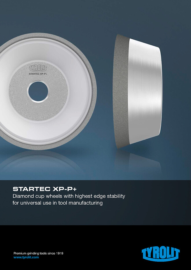 STARTEC XP-P+ Diamond cup wheels with highest edge stability for universal use in tool manufacturing