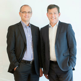 Den nye dirktør-duo i Rambøll Olie & Gas består af adm. direktør John Sørensen og executive director Trond Bynes.(Foto: Rambøll)