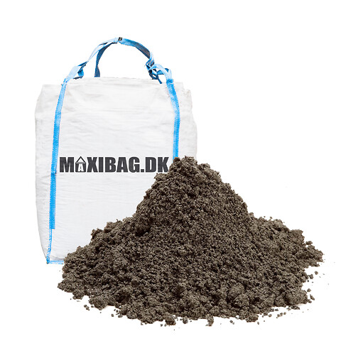 Sort stenmel i bigbag - inkl. levering - Sort stenmel i bigbag fra maxibag.dk - Hurtig levering til hele Danmark.