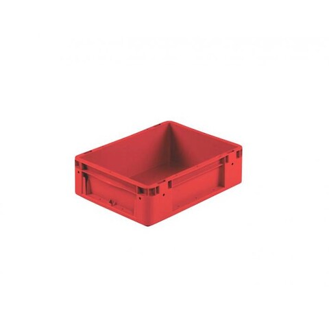 S-kasse 400x300x120 mm u/hå.hul - rød