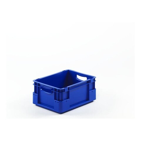 S-kasse 400x300x180 mm m/hå.hul - blå