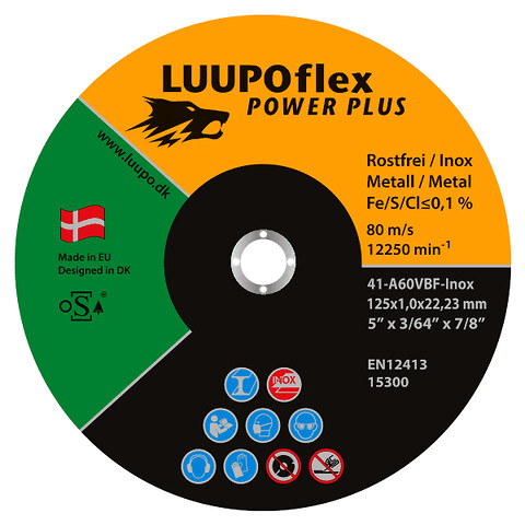 Luupoflex Power PLUS – plan skæreskive