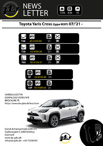 Toyota Yaris Cross MXP anhængertræk fast og aftageligt fra Dansk Anhængertræk GDW
