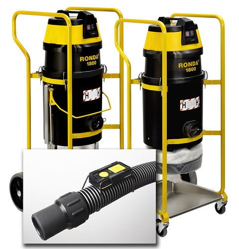 RONDA 1800H Power - nu med smart fjernbetjening! - RONDA 1800H WA-Power støvsuger med fjernbetjening