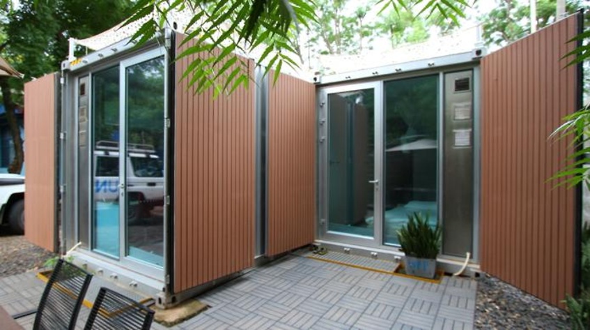 Containerboliger blir eksportvare