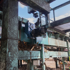 Busck elmotor installerad på sågverk