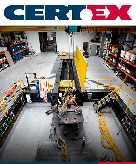 Belastningstests op til 1.200 ton - CERTEX load test - testbænk
