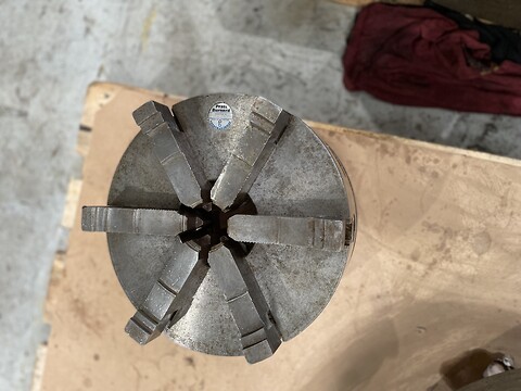 CHUCK PRATT BURNED med 6 backar diameter Ø 330 mm