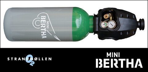 Mini Bertha Argon (8 liter og 300 bar), Strandmøllen A/S - Mini Bertha Aargon til TIG-svejsning