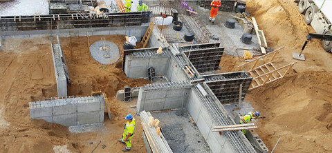 VAM A/S tilbyder alle former for betonarbejde i råhusentreprise